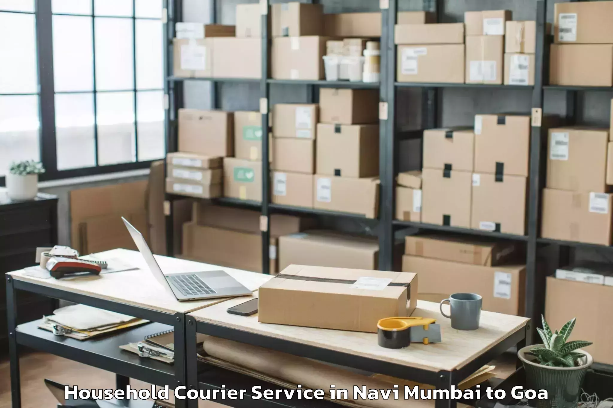 Navi Mumbai to Aldona Household Courier Booking